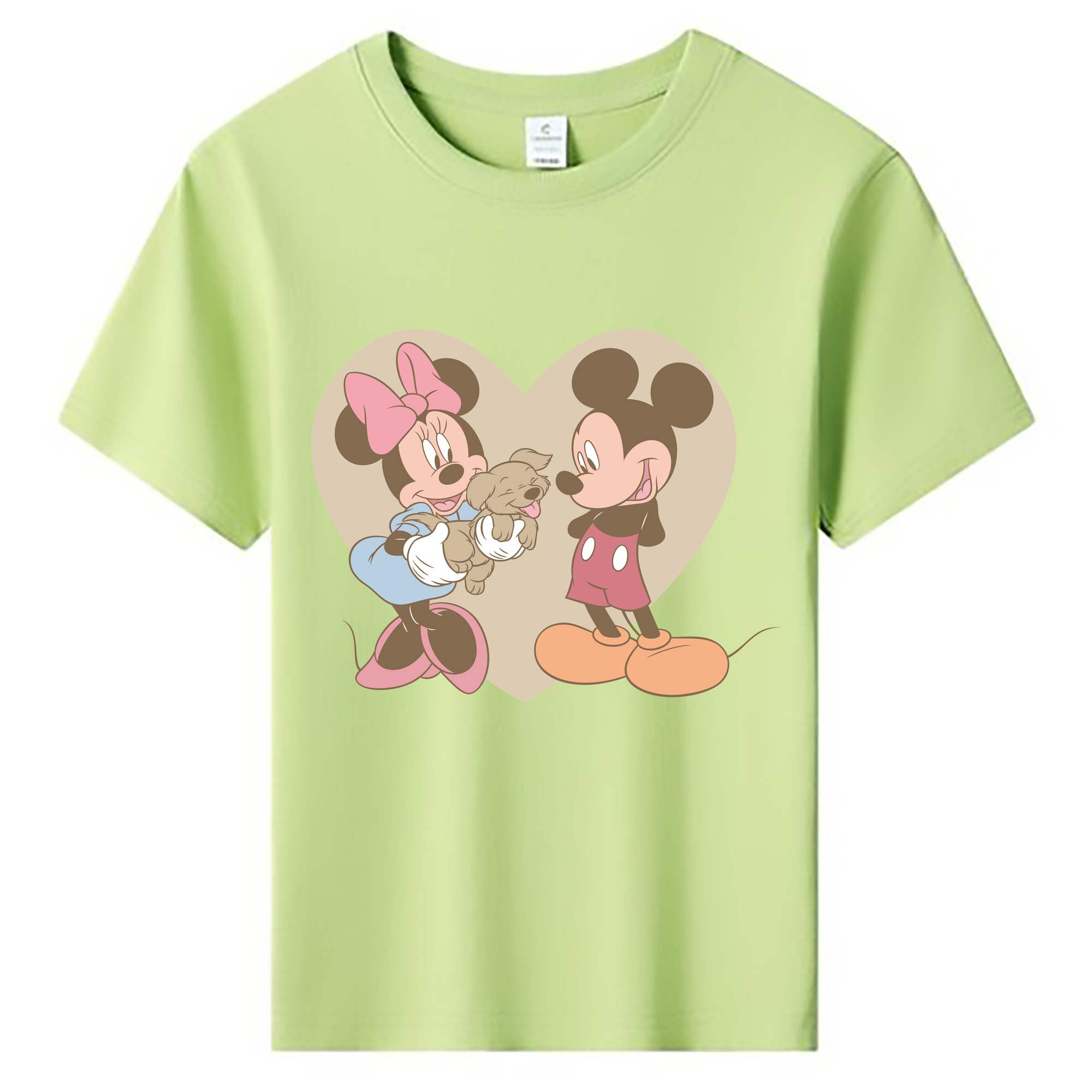 ミッキーマウス Mickey Mouse 綿100％キッズTシャツ（フロントプリント）